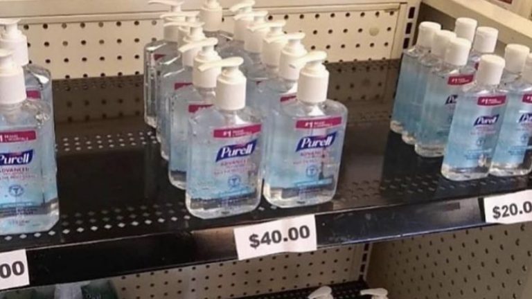 $40 Purrell hand sanitizer for sale