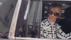 Celine Dion reacts to fan singing