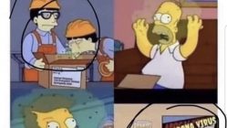 The Simpsons predicted the Coronavirus meme