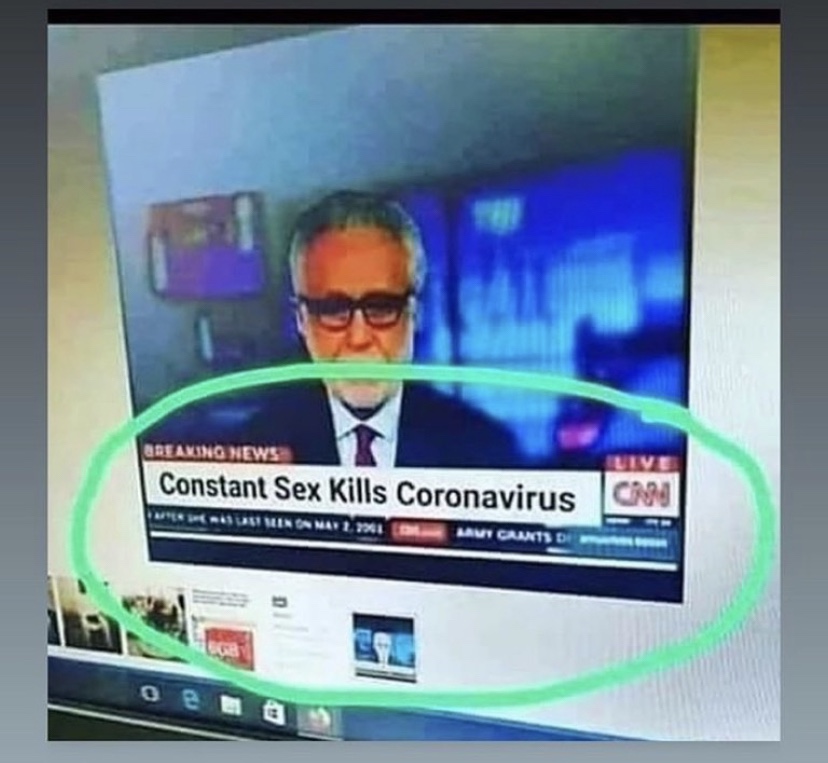 Constant sex kills coronavirus meme