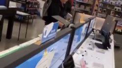 Woman touches everything in Walmart