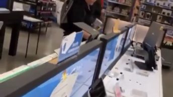 Woman touches everything in Walmart