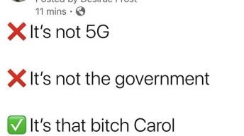 It's that bitch Carol fucking Basking