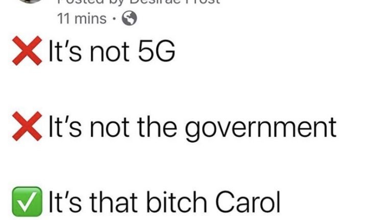It's that bitch Carol fucking Basking