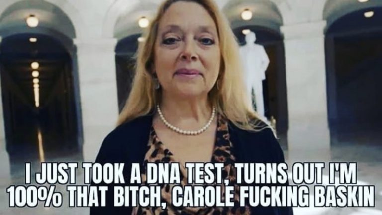 I just took a DNA test turns out I'm 100% that bitch, carole fucking baskin
