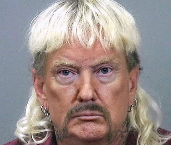 Donald Trump Joe Exotic mugshot