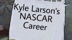 Here lies Kyle Larson's NASCAR career Spongebob meme