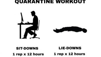 Quarantine workout meme