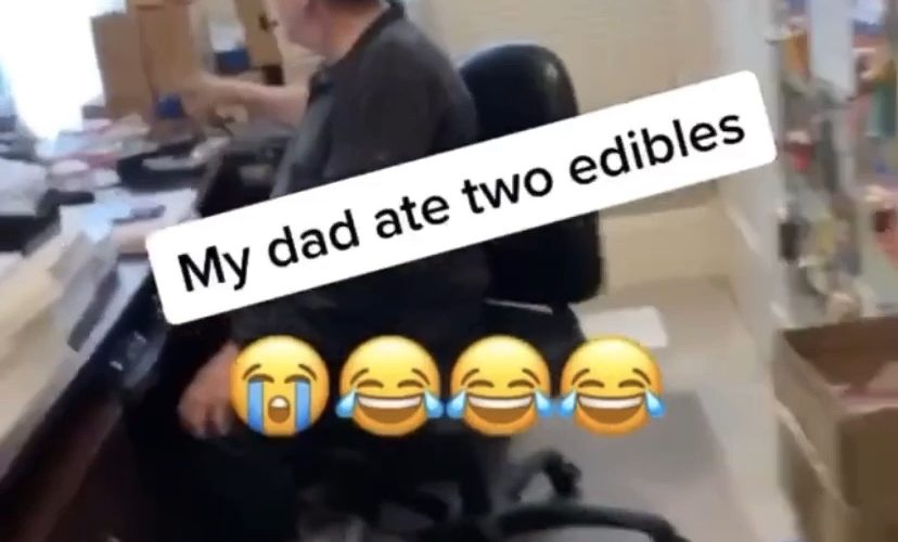 Dad accidentally eats too many edibles