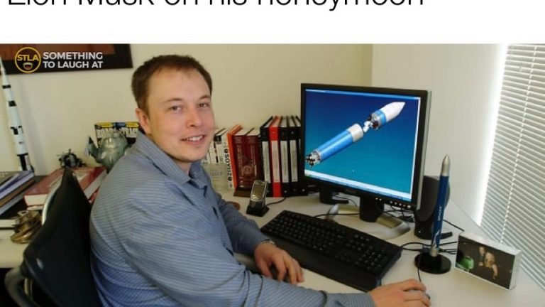 Elon musk on his honeymoon meme