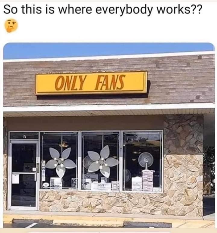 Only Fans store meme