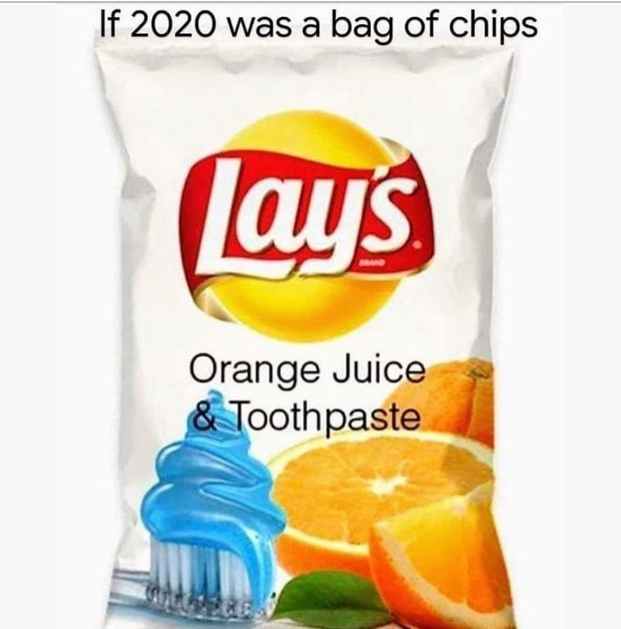 If 2020 was a bag of chips meme