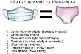 Treat your mask like underwear meme
