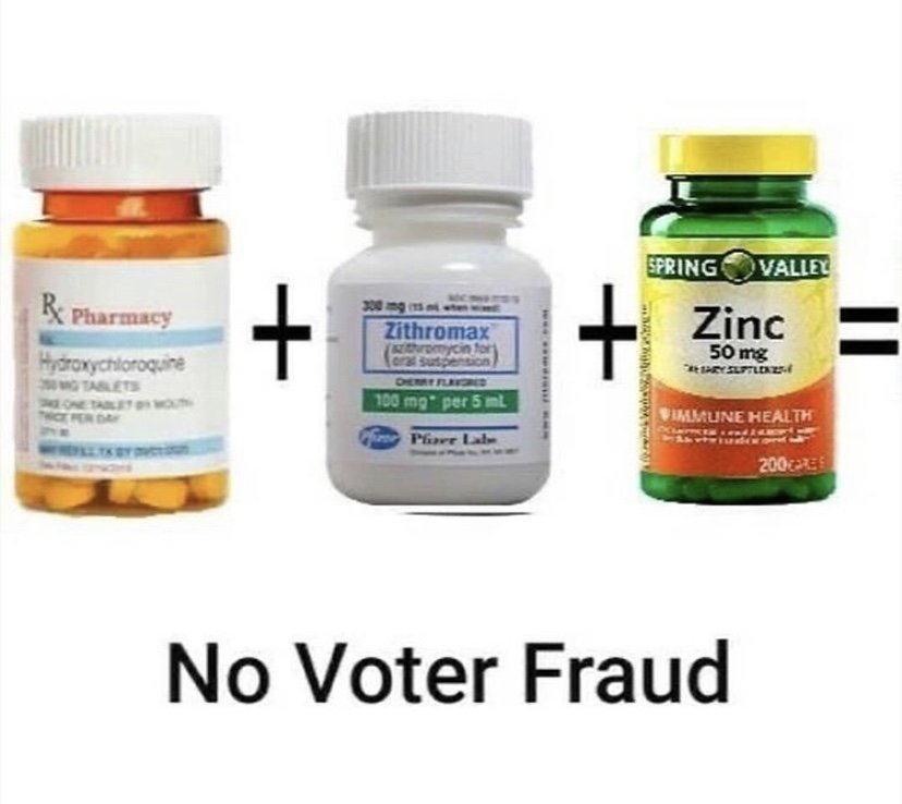 No voter fraud medicine and vitamin meme