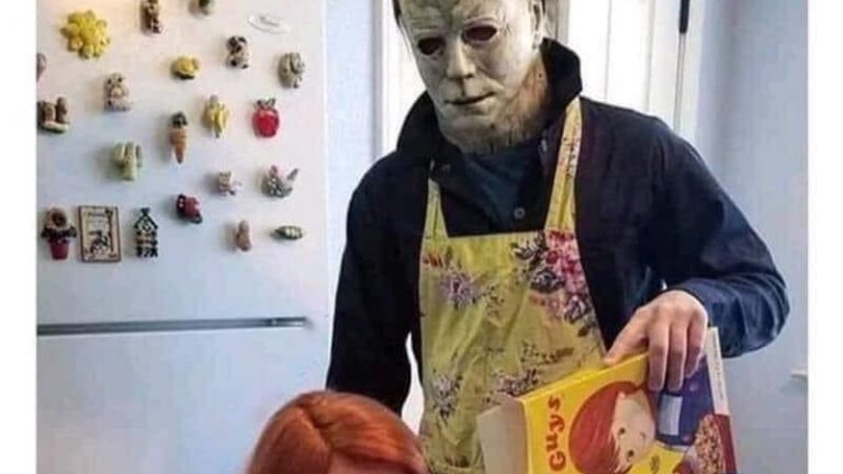 Me trying to raise my kids to be better than me Michael Myers meme