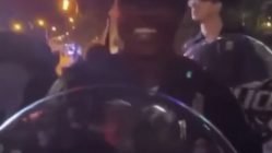 Atlanta protestor gets officer to laugh during protest
