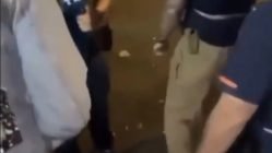 Angry NYPD coughs on civilians