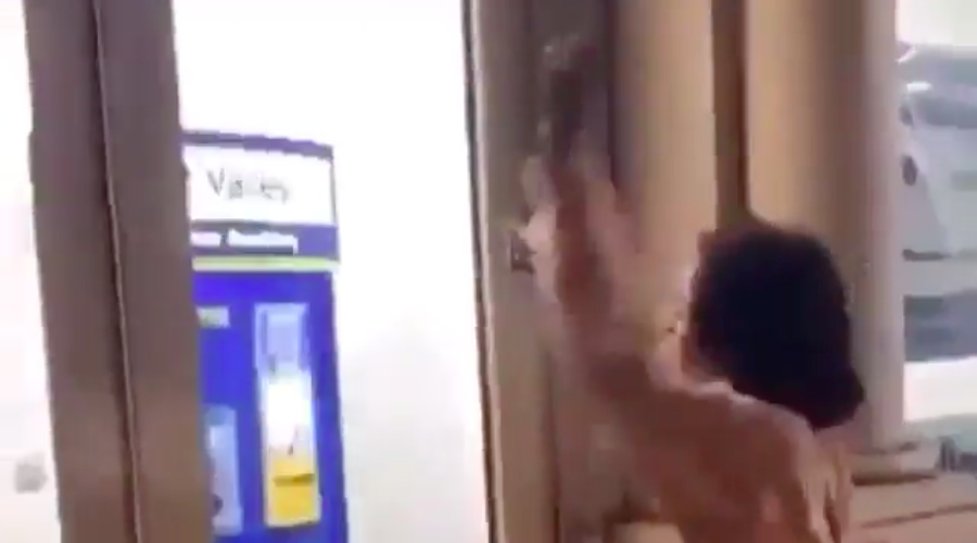 Woman tries to break into ATM