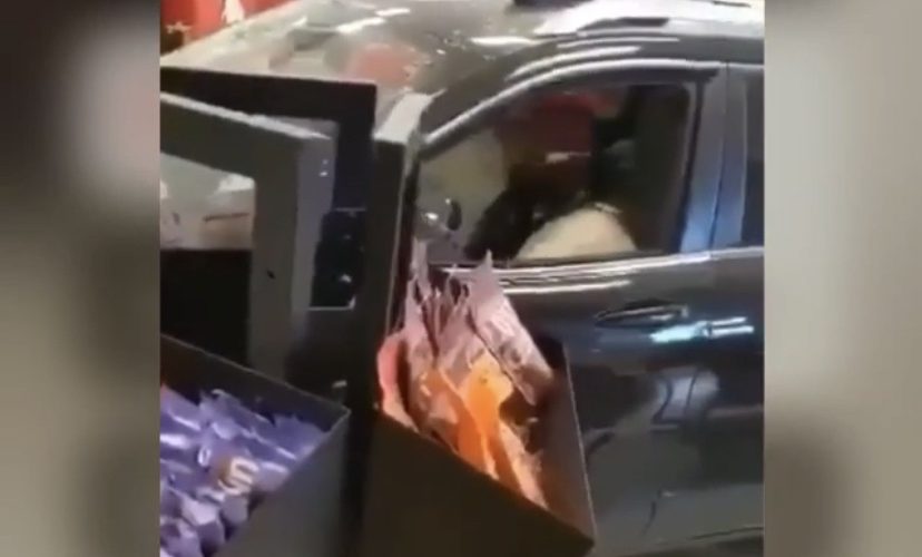 Man drives into Target store