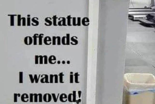 This statue offends me I want it removed weight scale