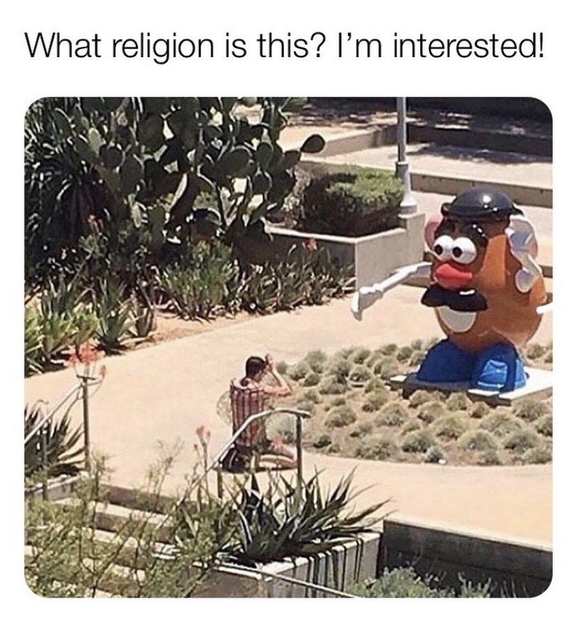 What religion is this Mr. Potato head