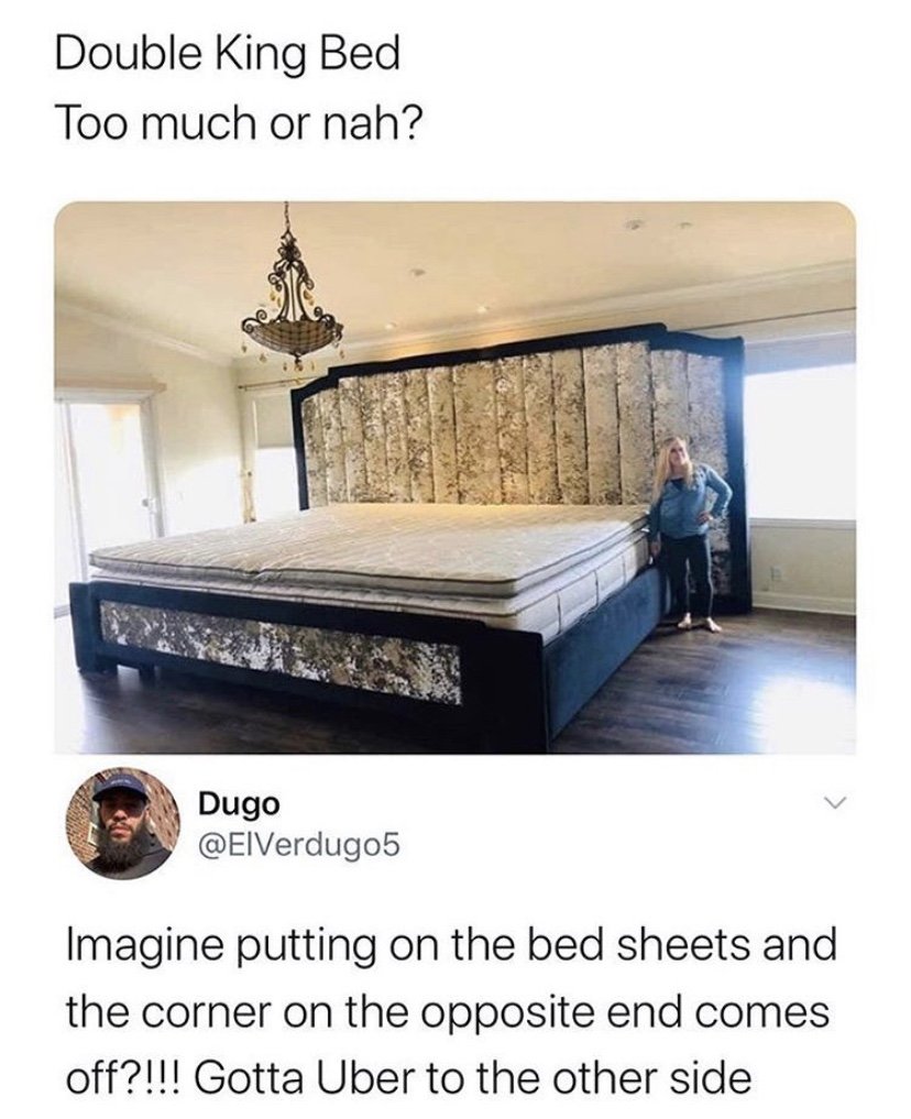 Double king bed meme