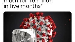 10 million in 5 months youtube coronavirus meme