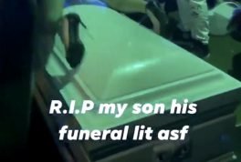 Parent throws club funeral for son