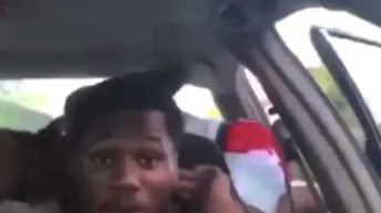 Guy gets beat up in back of car