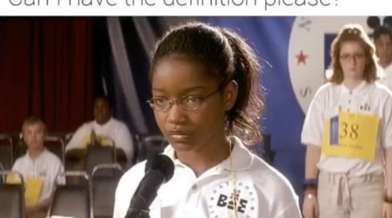 your word is entanglement Akeelah and the bee meme