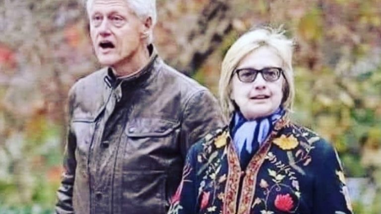 Bill and Hillary Clinton after Ghislane Maxwell arrest