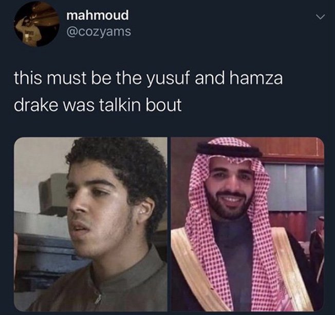 This must the Yusuf and Hazma Drake was talking about 