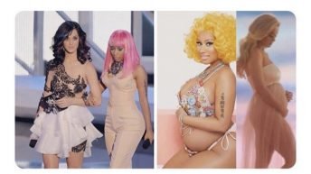 2010 vs 2020 Nicki Minaj & Katy Perry pregnant meme