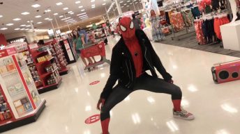 spiderman dances to michael jack