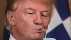 President Trump drinking bleach