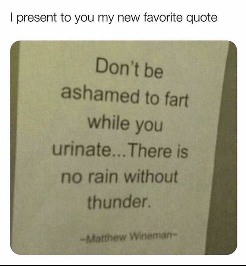 I present to you my favorite quote farting meme