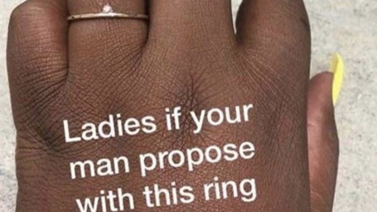 Ladies if your man propose with this ring what will you say