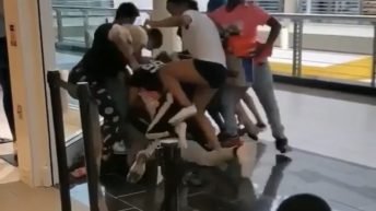 Coronavirus mall brawl