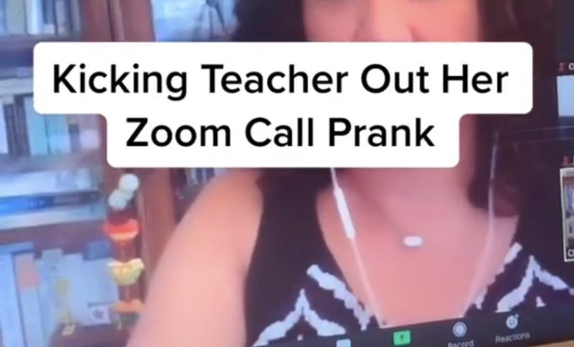 Kicking teacher out her Zoom call prank