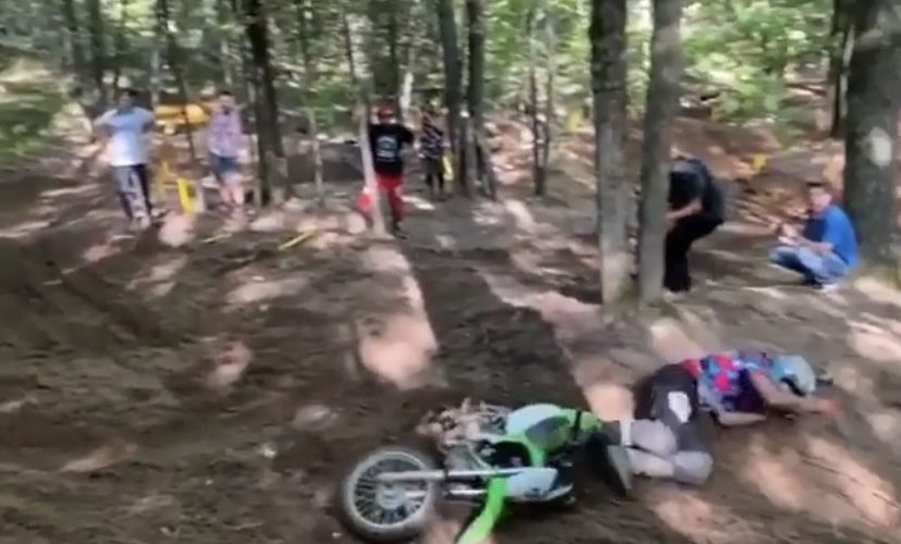 Dirt bike trick fail
