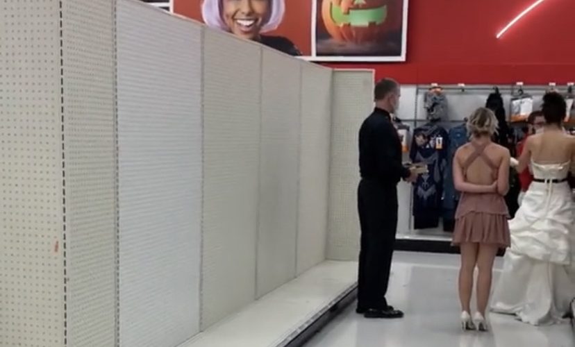Woman forces boyfriend to marry her in Target