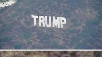 Trump Hollywood sign