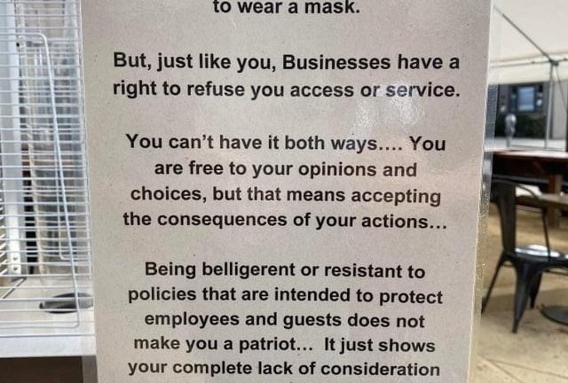 As an American you have the right to not wear your mask meme