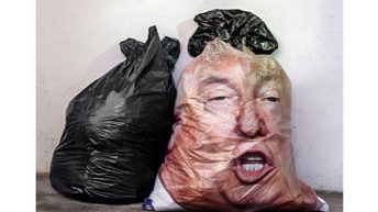 Donald Trump trash bag