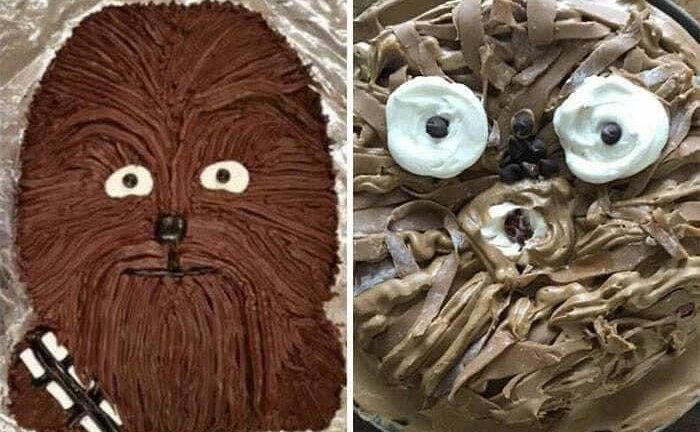 Chewbacca cake fail