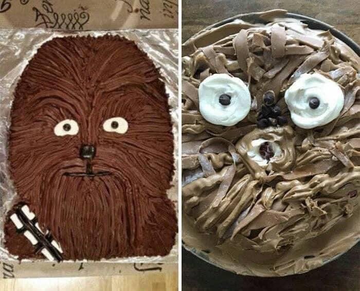 Chewbacca cake fail