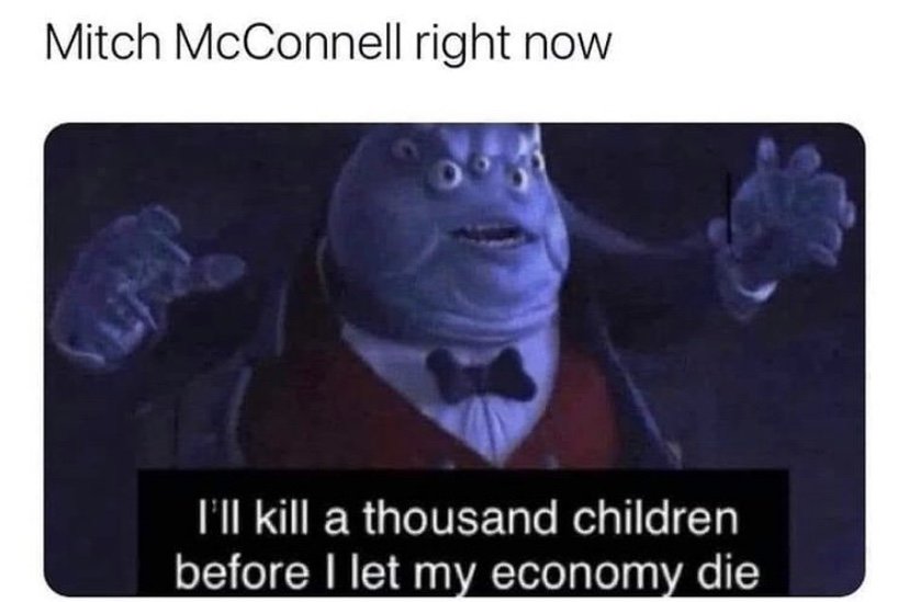 Henry J. Waternoose Mitch McConnell meme