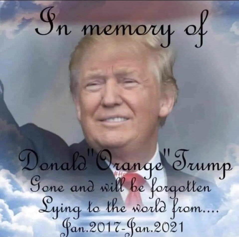 Donald Trump presidential obituary meme