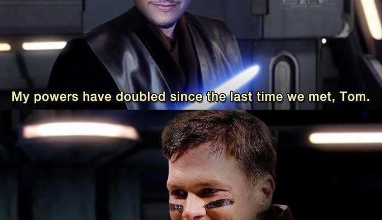 Tom Brady vs Patrick Mahomes Super Bowl meme