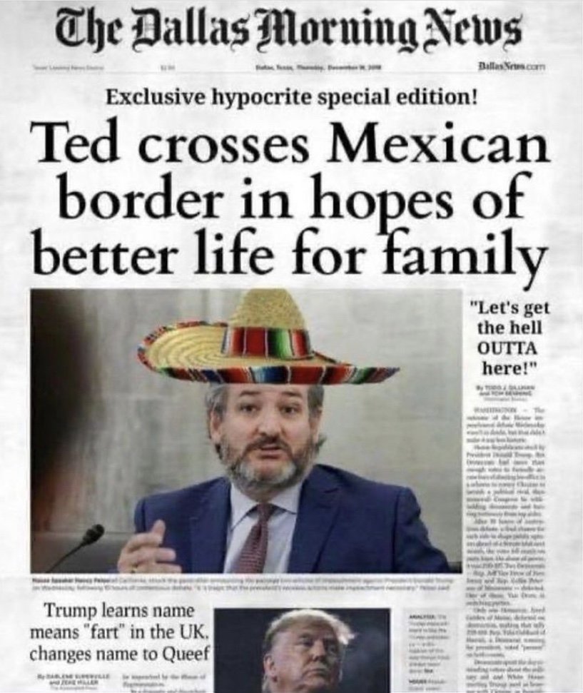 Ted crosses Mexican border in hopes of better life for family meme